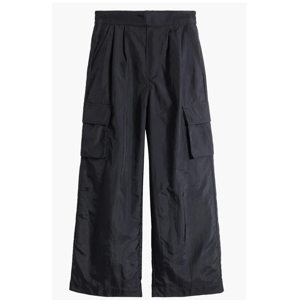 Kids Black Cargo Pants